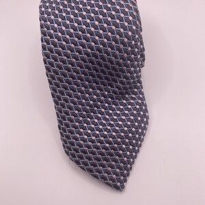 Boss Men's Geometric Tie - Blue and Pink Some Damage See Pics